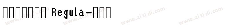 默陌专辑手写体 Regula字体转换